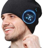 regalo de invierno par ahombre, gorro con música